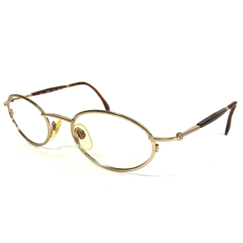 Joop! Eyeglasses Frames Mod.8784-600 Brown Shiny Gold Oval Full Rim 50-20-135